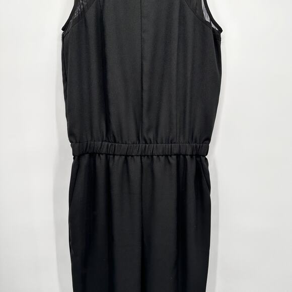 BANANA REPUBLIC Black Mesh Inset Jumpsuit // 0 - Picture 7 of 13